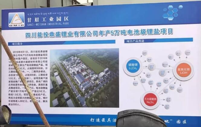 四川能投鼎盛鋰業有限公司項目介紹